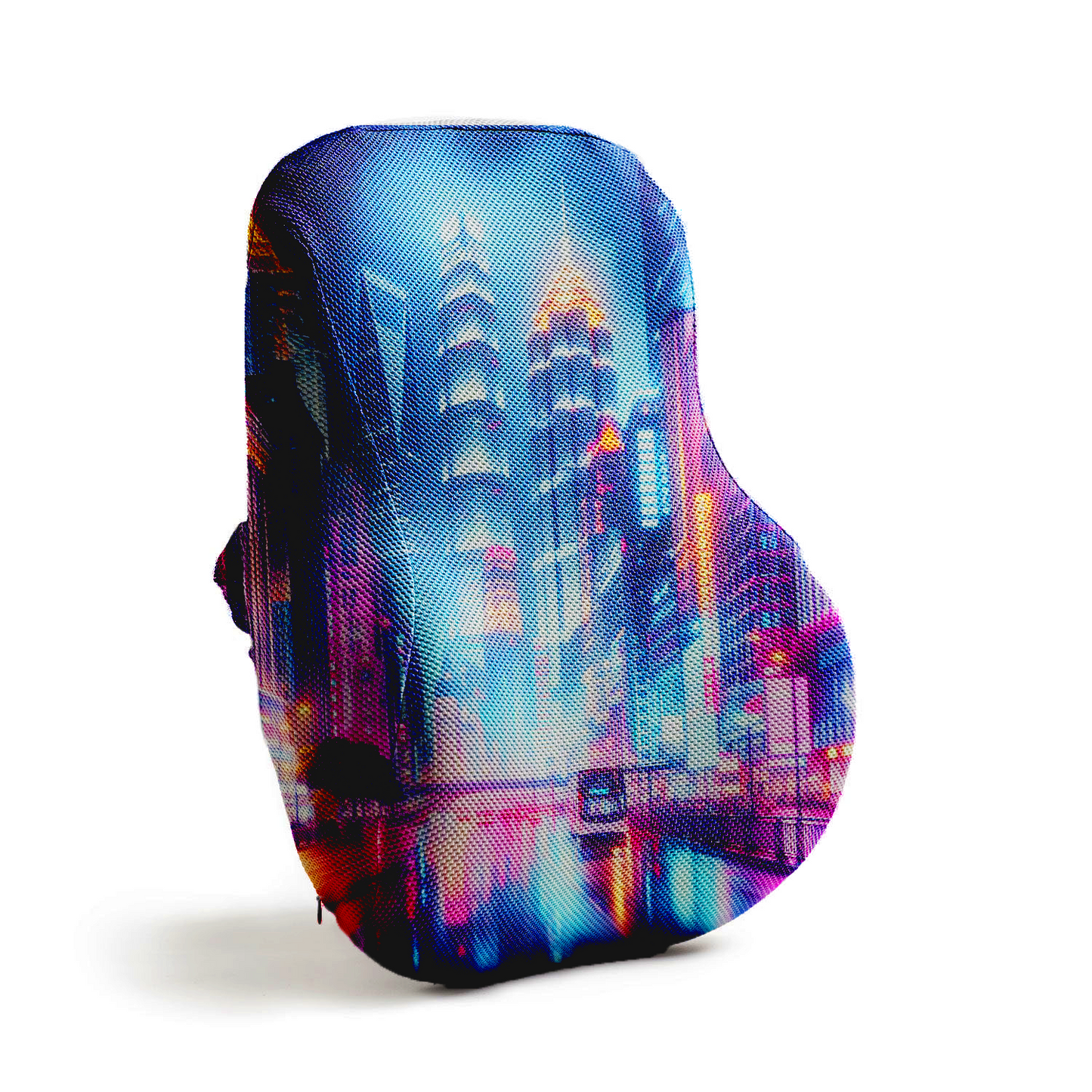 Ergonomisches Rückenstützkissen für Gamer - Neon City